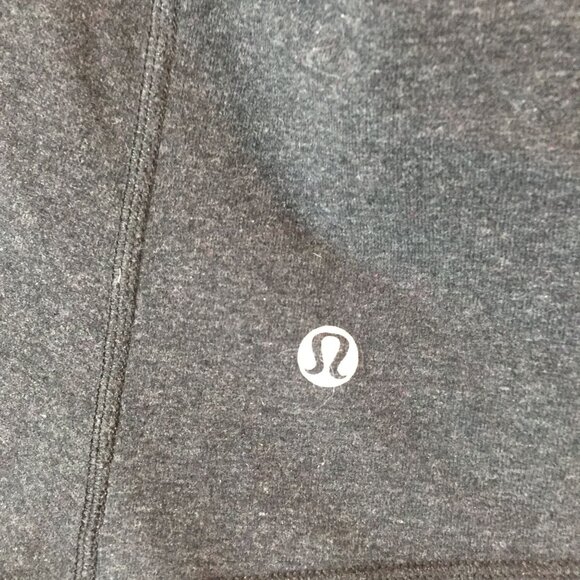 Lululemon Womens S Top Dark Gray Long Sleeve Wrap Front Crossover - Picture 3 of 9